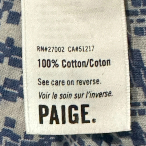 GUC JOBETH COTTON BLOUSE - WHITE & HARBOUR BLUE M - Picture 9 of 13